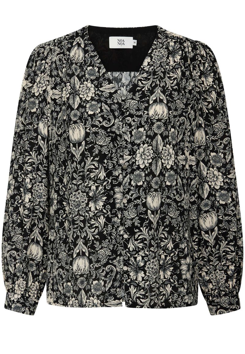 Noa Noa LOUISENN - Blouse - print black offwhite/black - Zalando