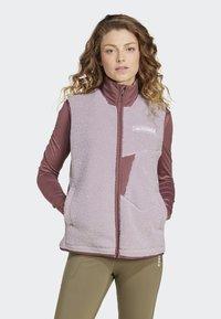 Adidas Terrex TERREX XPLORIC HIGH PILE VEST - Waistcoat - preloved fig