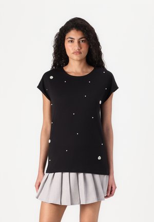 ONLMATTI DETAIL TEE - Nyomott mintás póló - black