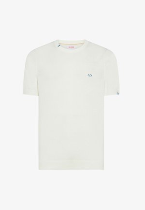 Sun68, SWEATER - T-shirt basic - bianco panna