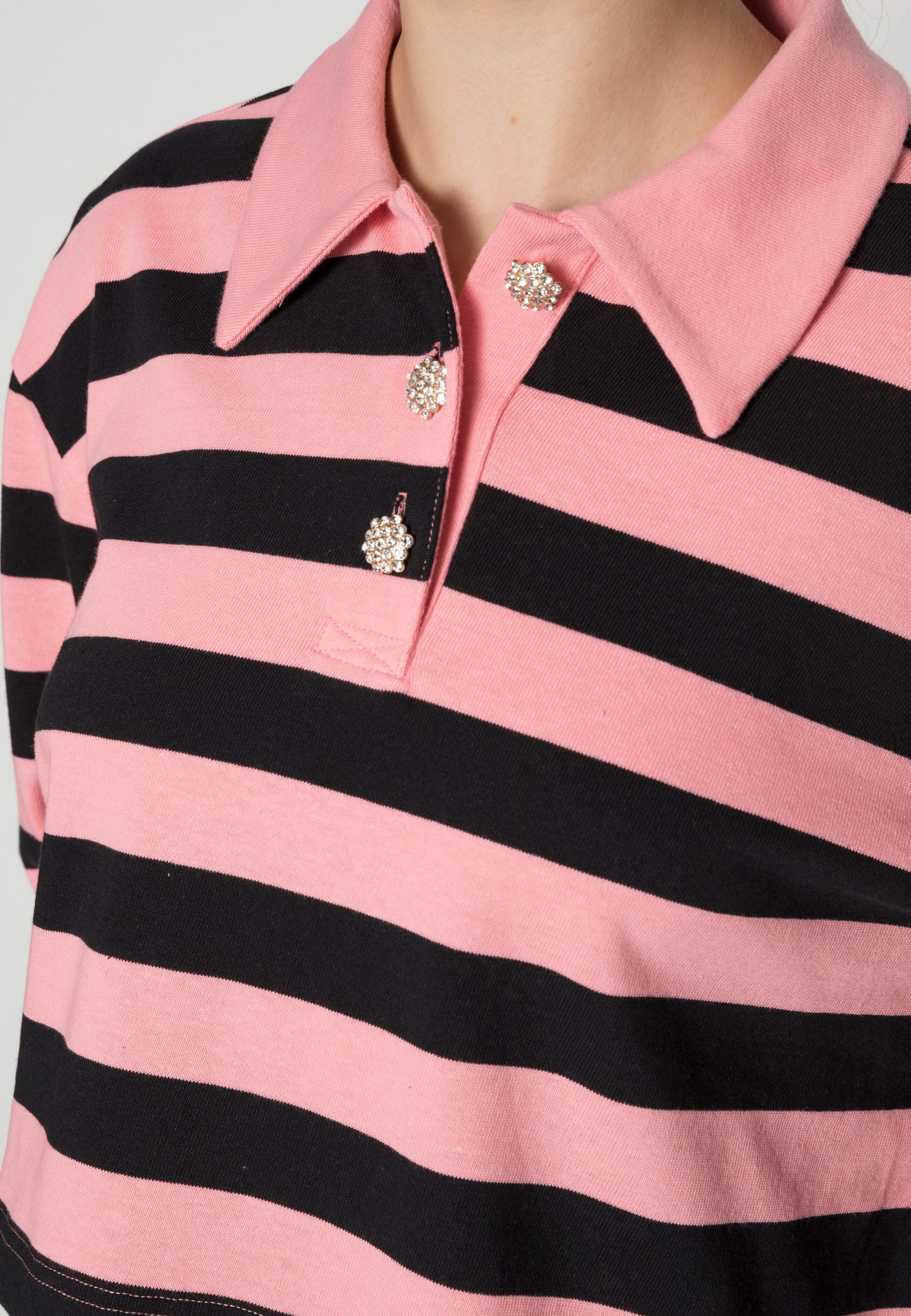 black pink polo