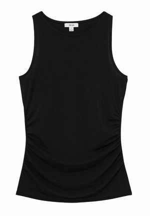Reiss MADELYNNE RUCHED-SIDE - Top - black