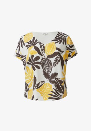 s.Oliver, T-SHIRT - T-shirt imprimé - ecru