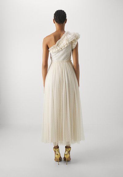 Needle & Thread RAINDROP BODICE ONE-SHOULDER ANKLE GOWN - Gallakjole - cream/cream