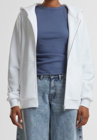 Urban Classics Sudadera con cremallera - white