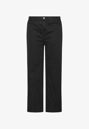 Yours Clothing, WIDE LEG JEANS - TROUSER - Wide leg - black