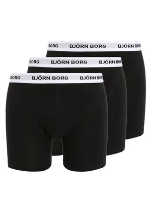 SHORTS CONTRAST SOLIDS 3 PACK - Trunks - black