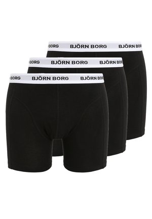 Björn Borg SHORTS CONTRAST SOLIDS 3 PACK - Culotte - black