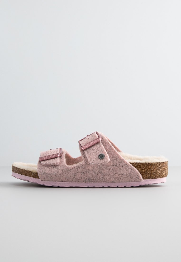 Birkenstock Muiltjes donkerroze Birkenstock Muiltjes donkerroze