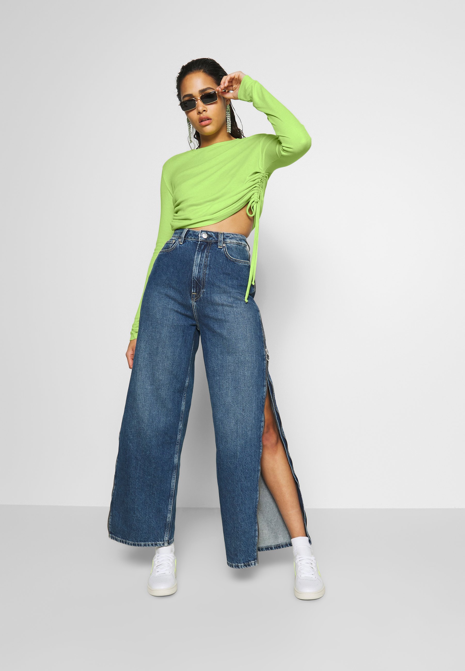 Pepe Jeans DUA LIPA X PEPE JEANS - Long sleeved top - lime/yellow - Zalando .de