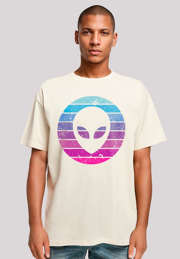 ALIEN KOPF - T-Shirt print - sand