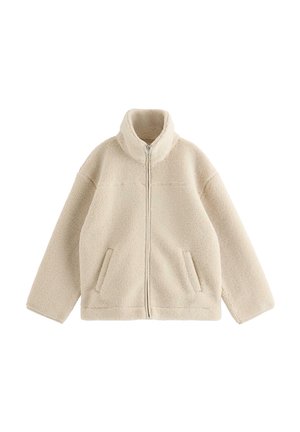 Lindex, LINDEX BONDED PILE JACKET LINDEX - Fleecejakke - light beige