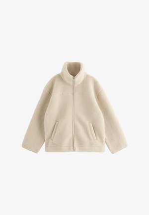 Lindex, LINDEX BONDED PILE JACKET LINDEX - Giacca in pile - light beige