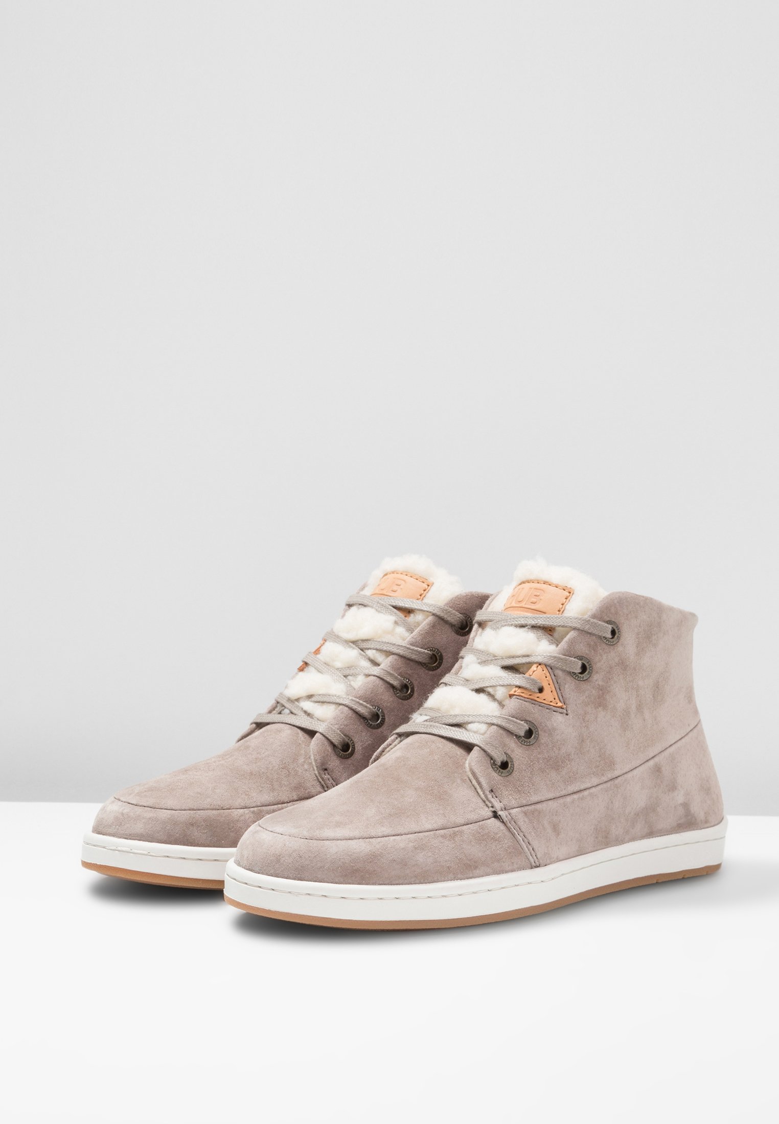 HUB SUBWAY - Sneakers hoog - dark taupe/bone/Taupe - Zalando.nl