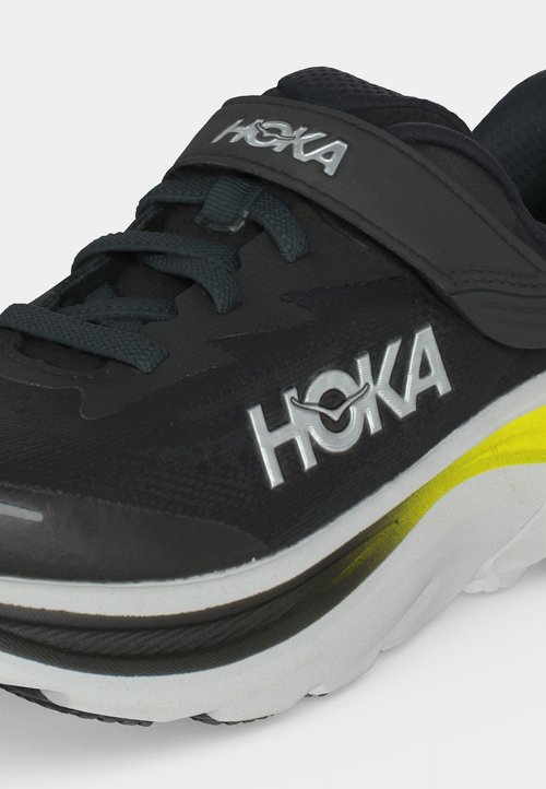 Hoka CLIFTON 10 LITTLE KIDS UNISEX - Road running shoes - black/cosmic grey — photo 7