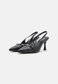 KARL LAGERFELD SIENNA SIGNIA TRIM SLING - Klasické lodičky na opätku - black