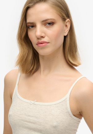 Superdry & Co ESSENTIAL CAMI - Top - off white fleck marl