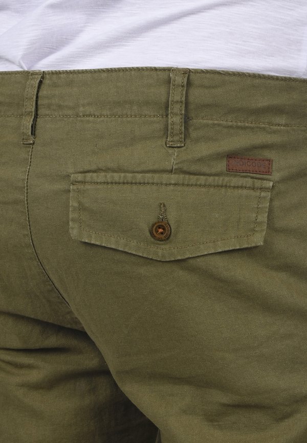 IDMOSES LINEN MIX - Shorts - dark olive4