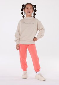Champion ICONS CREWNECK TONAL LOGO - Melegítőfelső - beige