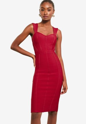 Lipsy BANDAGE  - Etuikleid - red
