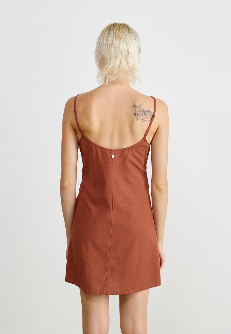 Roxy SANTORINI SLIP DRESS - Day dress - russet/copper - Zalando