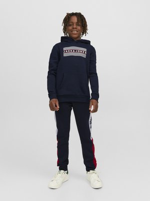 JJECORP LOGO HOOD - Sweat à capuche - navy blazer