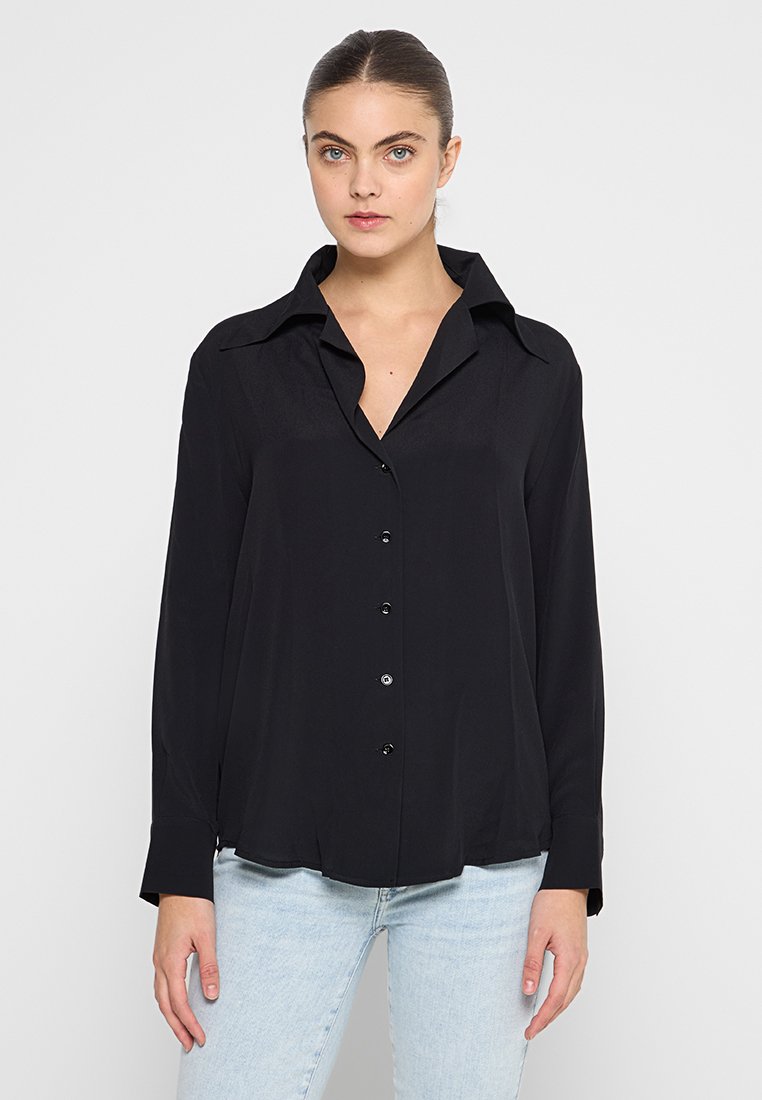 7 For All Mankind Overhemdblouse zwart 7 For All Mankind Overhemdblouse zwart