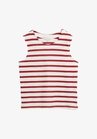 Geselecteerd, offwhite deep red stripe