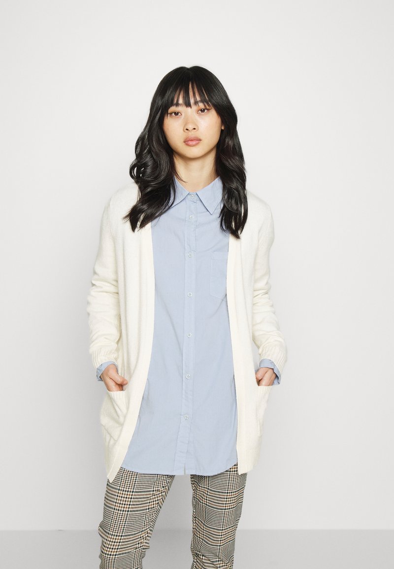 ONLY Petite ONLLESLY OPEN CARDIGAN - Casaco de malha - whitecap gray