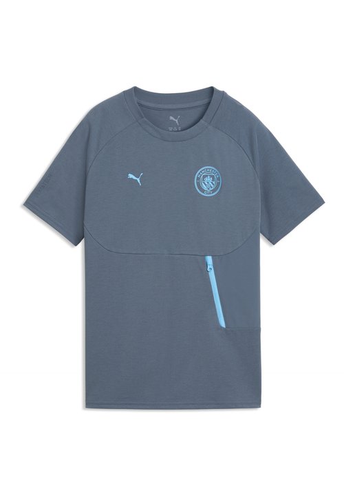 PUMA MANCHESTER CITY PUMATECH POCKET T-SHIRT UNISEX - Print T-shirt - evening sky-luminous blue — foto 4