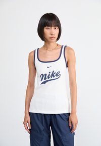 Nike Sportswear TANK - Top - white/midnight navy