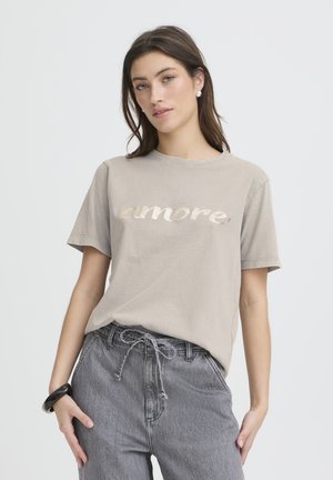 SOLKO  - T-shirts print - gray flannel