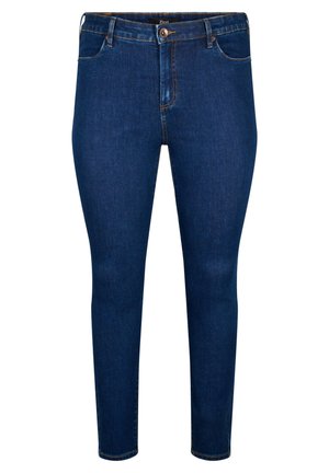 AMY MIT HOHER TAILLE - Jean slim - dark blue