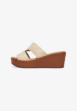 Lasocki, FLIP-FLOPS WEDGE - Pantolette hoch - beige/brown