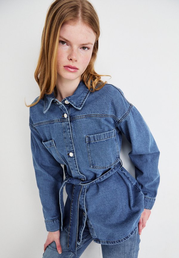 VMBEATRICE OVERSIZED BELT  - Denim jacket4