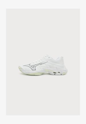 Mizuno, WAVE LIGHTNING ELITE - Παπούτσια βόλεϊ - white/balsam green/ambrosia