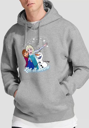 FROZEN ELSA ANNA OLAF LET IT SNOW - Kapuzenpullover - mottled light grey