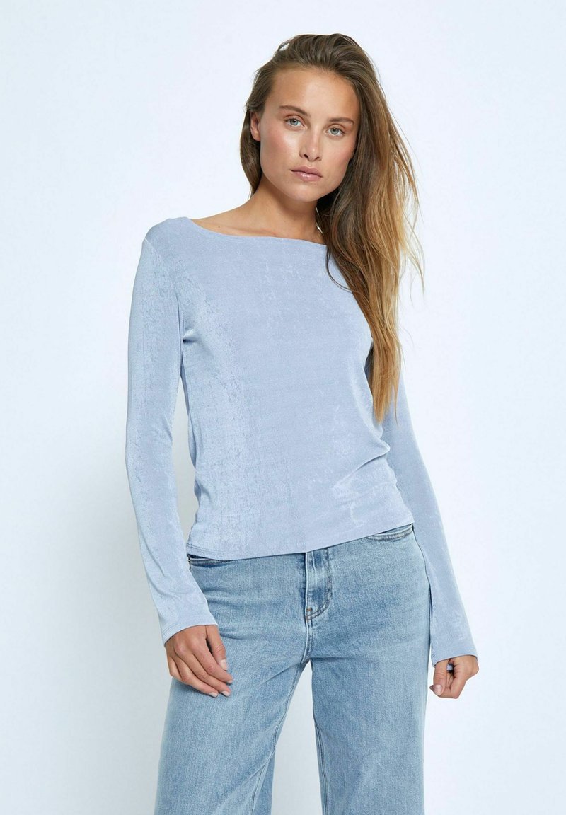 Desires BOB BOATNECK - Tops ar garām piedurknēm - lavender lustre blue
