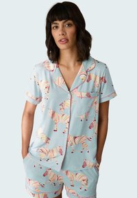 Chelsea Peers - BOHO ZEBRA PRINT SET - Pyjama set - blue Thumbnail Image 1