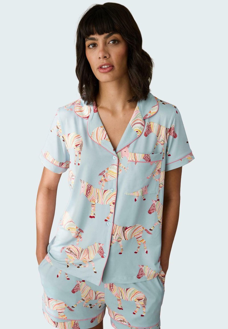 Chelsea Peers - BOHO ZEBRA PRINT SET - Pyjama set - blue, Enlarge
