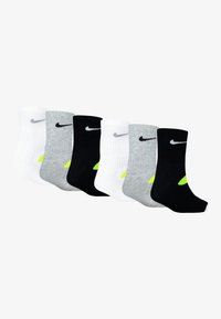 Nike Sportswear SMILEY CREW UNISEX 6 PACK  - Ponožky - grey heather