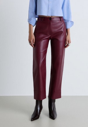 Calliope, PANTALONE LUNGO TINTA UNITA - Pantaloni - bordeaux