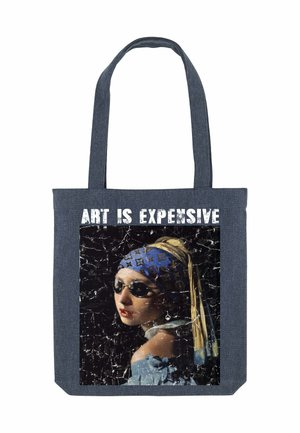 EXPENSIVE JEUNE FILLE PRINT - Cabas - blue