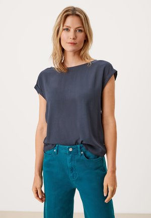 MIT SCHLEIFENDETAIL - T-shirt z nadrukiem - summer black