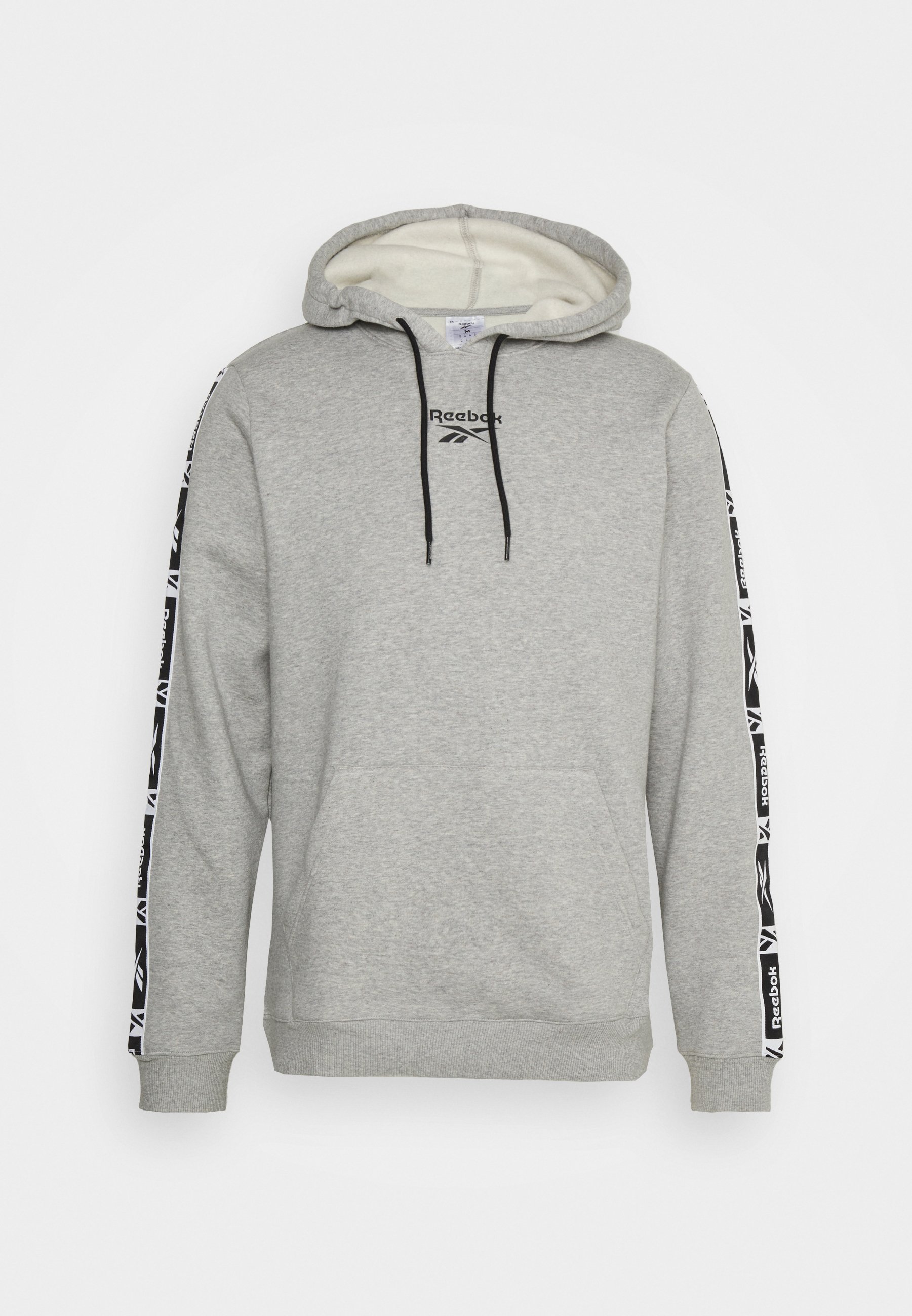 Reebok TAPE HOODIE - Sudadera - medium grey heather/gris - Zalando.es