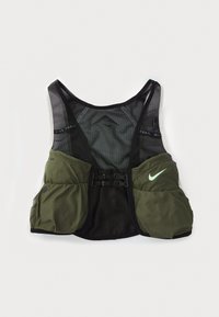 TRAIL VEST PRINTED UNISEX - Drikkesekk - black/mediumolive/vaporgreen
