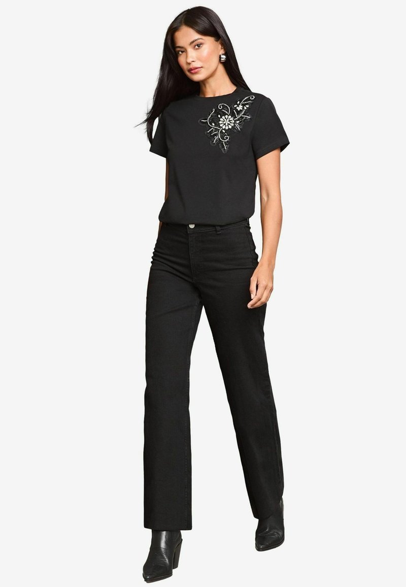 Lipsy Triko s potiskem - black