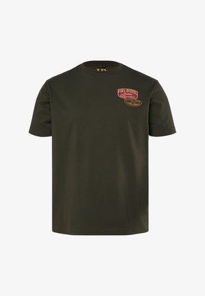 JP1880, T-SHIRT, FLEXNAMIC®, SHORT SLEEVE, CHEST PRINT, UP TO 8XL - T-Shirt print - dark olive