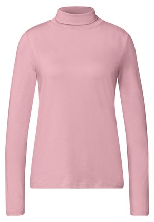 Street One, LANGARM SHIRT IN UNIFARBE MIT ROLLKRAGEN - Camiseta de manga larga - vintage blush
