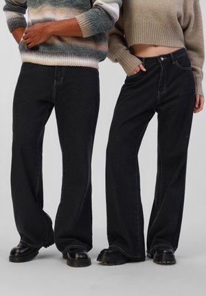Loose Jeans - black denim